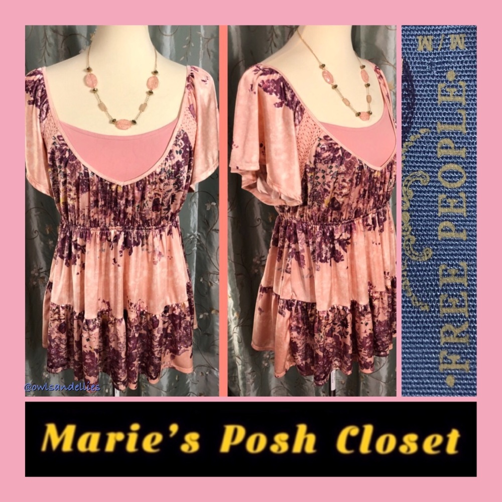 Boho Top in Shades of Pink